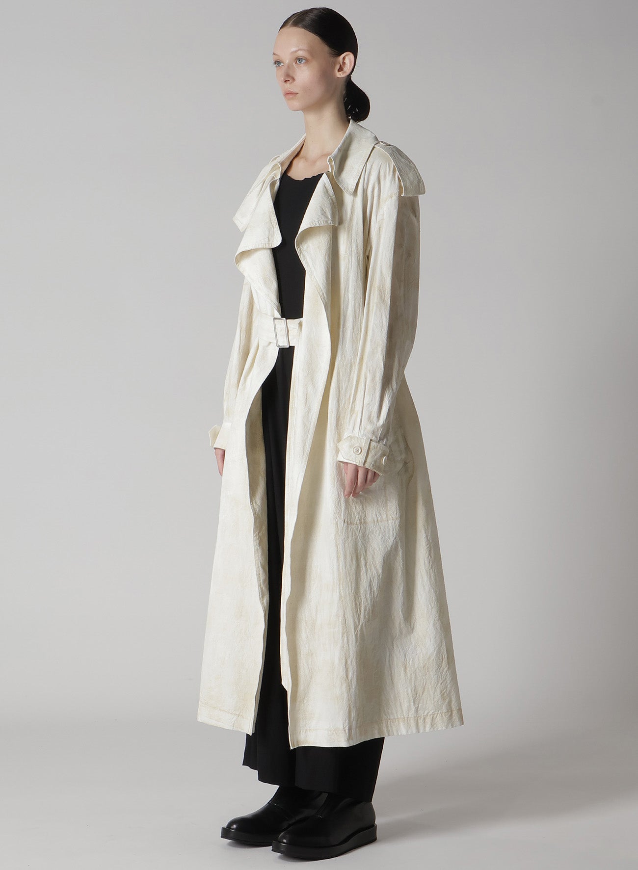 Premium Cotton Linen Trench Coat with Roller Printing - Stylish Waterproof Raincoat for Women & Men | Perfect for Office, Travel & Outdoor Activities