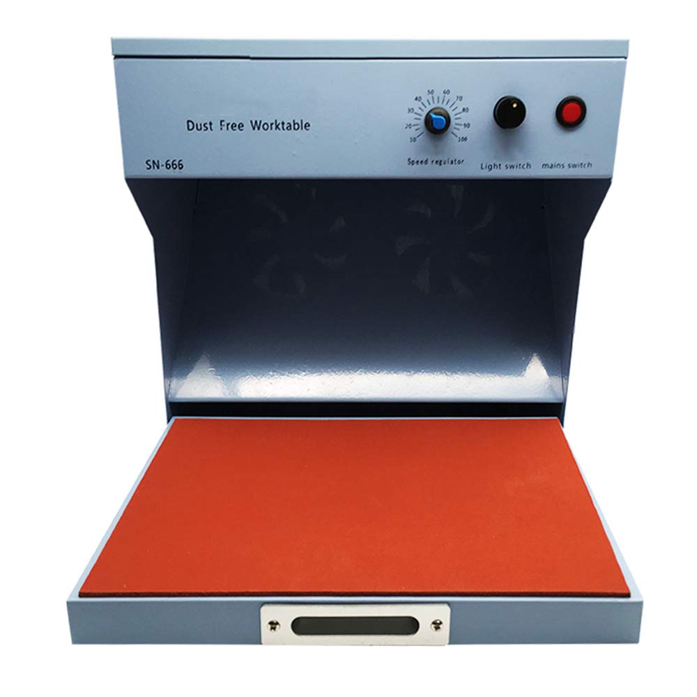 MXBAOHENG Portable Laminar Air Flow Clean Bench Workstation - Dust Free Mini Worktable for Phone & LCD Repair (220V) | Ideal for Electronics Repair, Lab Work & Cleanroom Environments