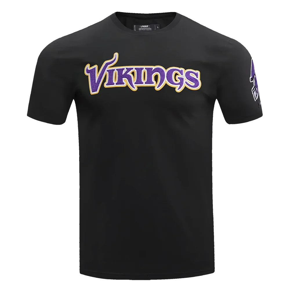 Minnesota Vikings Men's Classic Chenille Tee Shirt - Pro Standard NFL Fan Apparel for Game Day & Casual Wear