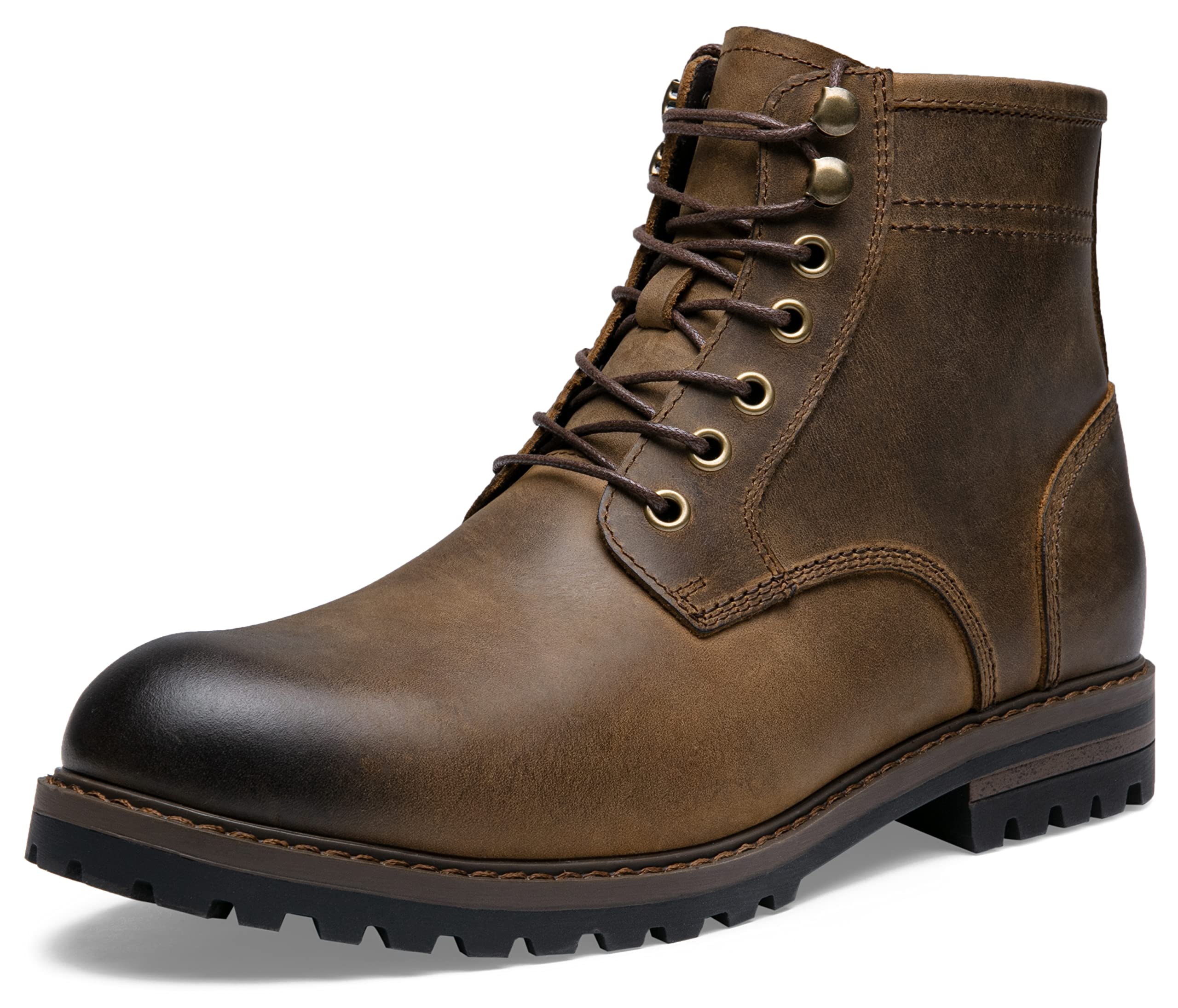 Premium Leather Men's Chukka Boots - Black Casual & Dress Shoes for Work, Outdoor & Everyday Wear