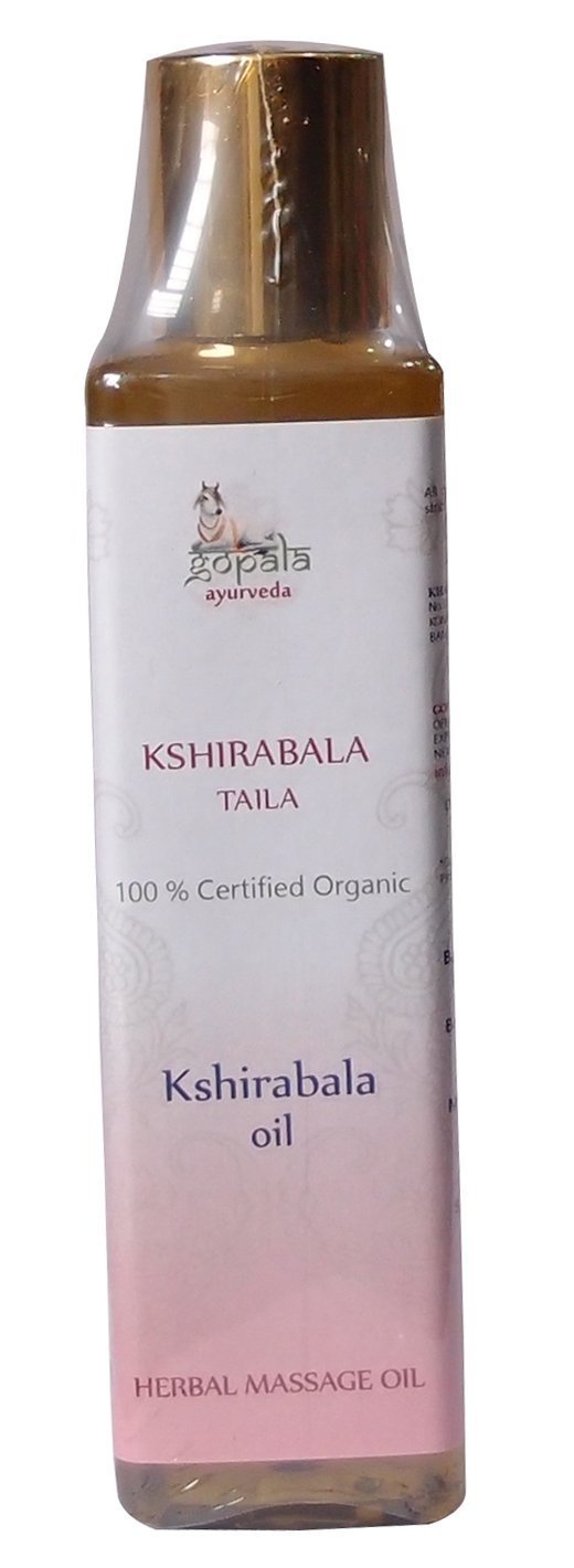 Ksheerabala Oil - 100% USDA Certified Organic Ayurvedic Massage Oil for Relaxation & Pain Relief - 5oz (150ml) - Perfect for Stress Relief, Muscle Aches & Joint Pain