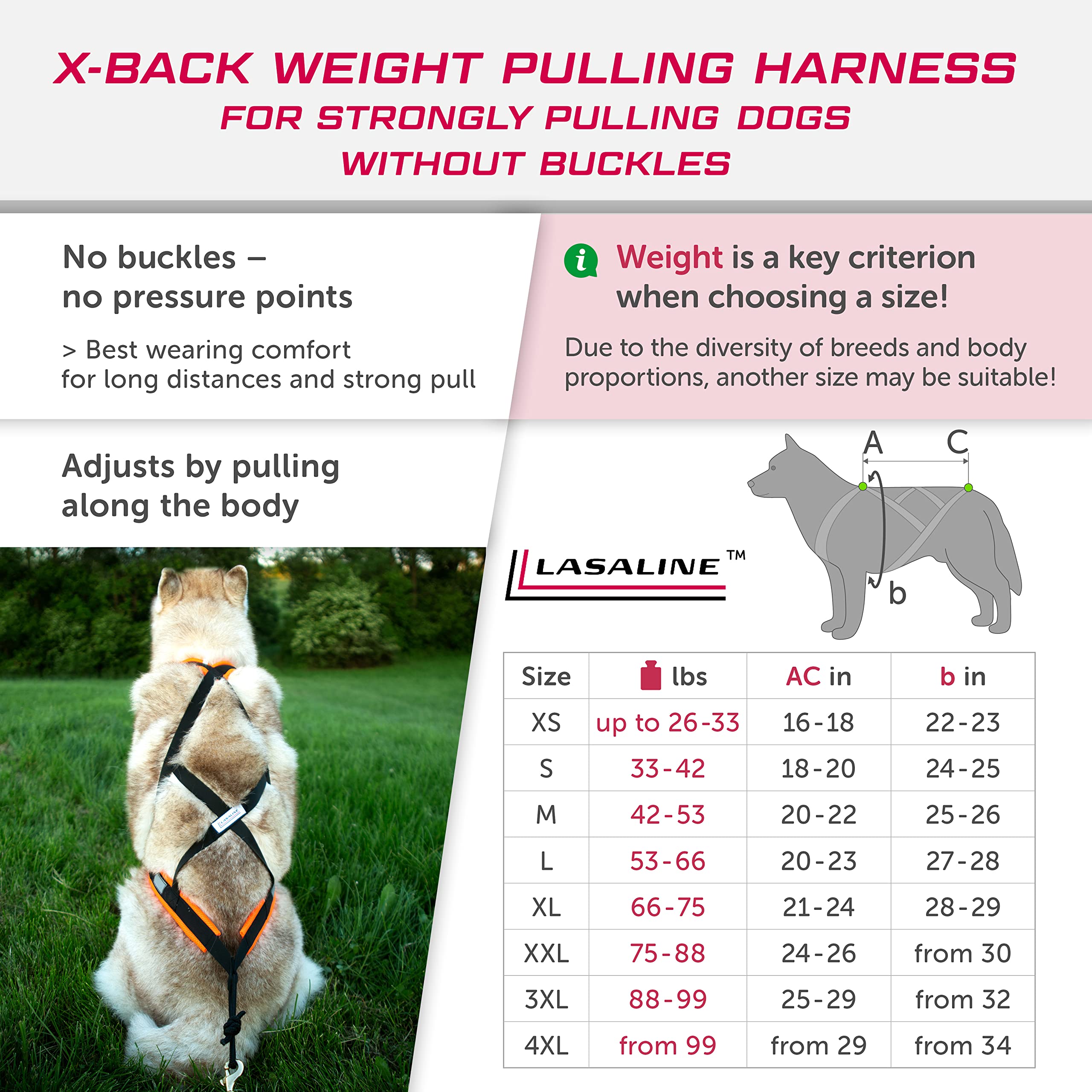 Durable XBack Dog Weight Pulling Harness for Canicross, Bike Joring & Ski Joring - Heavy Duty Sled Harness for Dog Mushing & Running - Adjustable Black & Light Blue Sport Harness - Perfect for Outdoor Training, Winter Activities & Canine Fitness