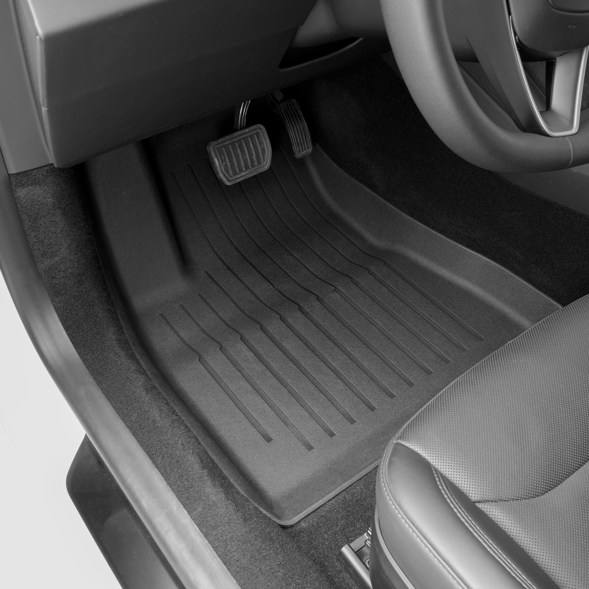 Premium All-Weather Tesla Model 3 Floor Mats (2024-2025) - Custom Fit 6-Piece Set with Cargo Liner | Waterproof & Durable Interior Accessories for Pets, Kids & Highland Model | Perfect for Daily Commute, Road Trips & Family Adventures