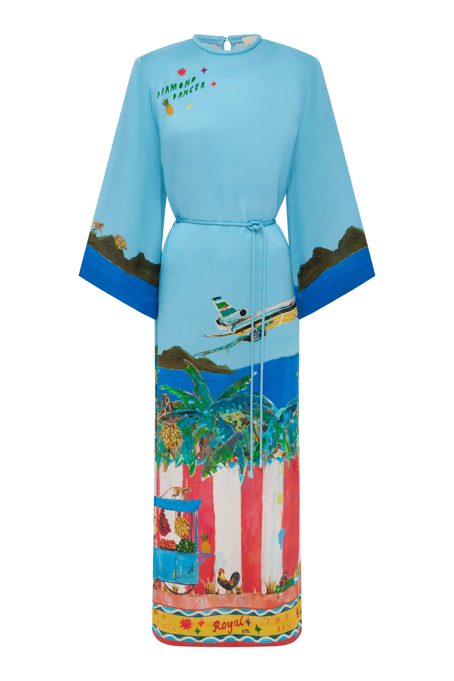 ALL ABOARD MIDI DRESS - Floral Print Summer Dress for Women, Perfect for Beach Vacation, Date Night & Office Wear