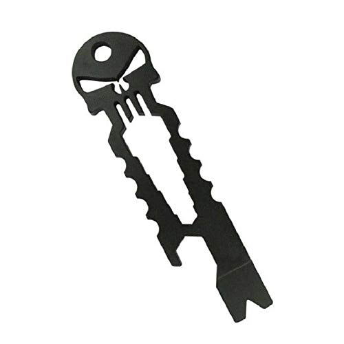 Punisher EDC Multi Tool - Compact & Durable Black Survival Gear for Camping, Hiking & Everyday Carry | Tactical Pocket Knife with Built-in Tools