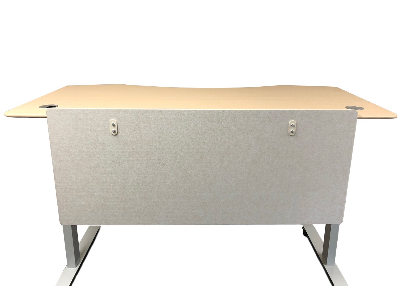 ApexDesk Artsonic 54-Inch Standing Desk Privacy Panel - Beige Polyester Fiber Divider with Clamps for Office & Home Workspace | Dual-Use Modesty Screen for Better Focus & Organization