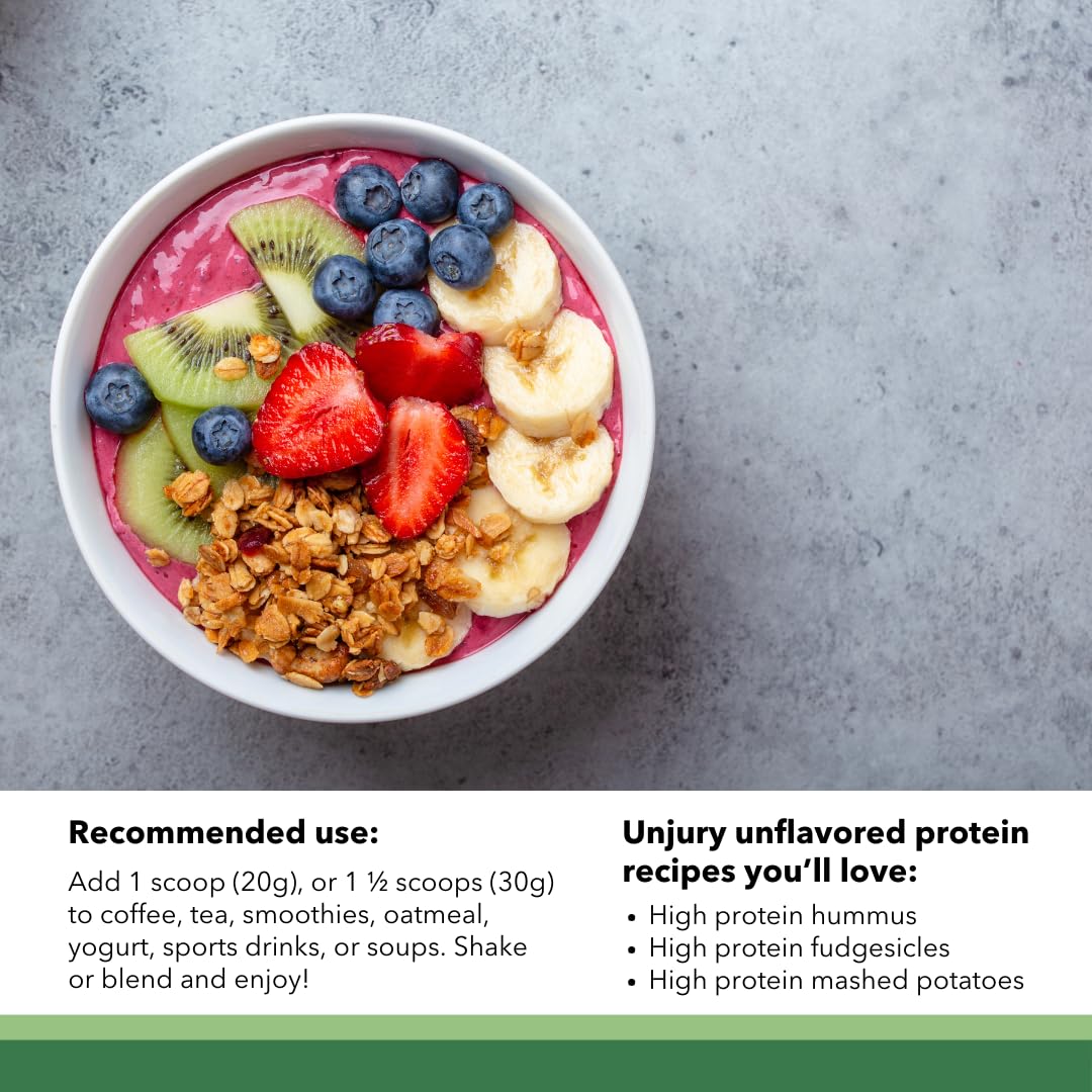 **Planted Vegan Protein Powder - 20g Unflavored Pea Protein Isolate | Low Sugar, Gluten & Dairy Free, Non-GMO Plant-Based Protein | 20 Servings for Smoothies, Baking & Post-Workout Recovery**
