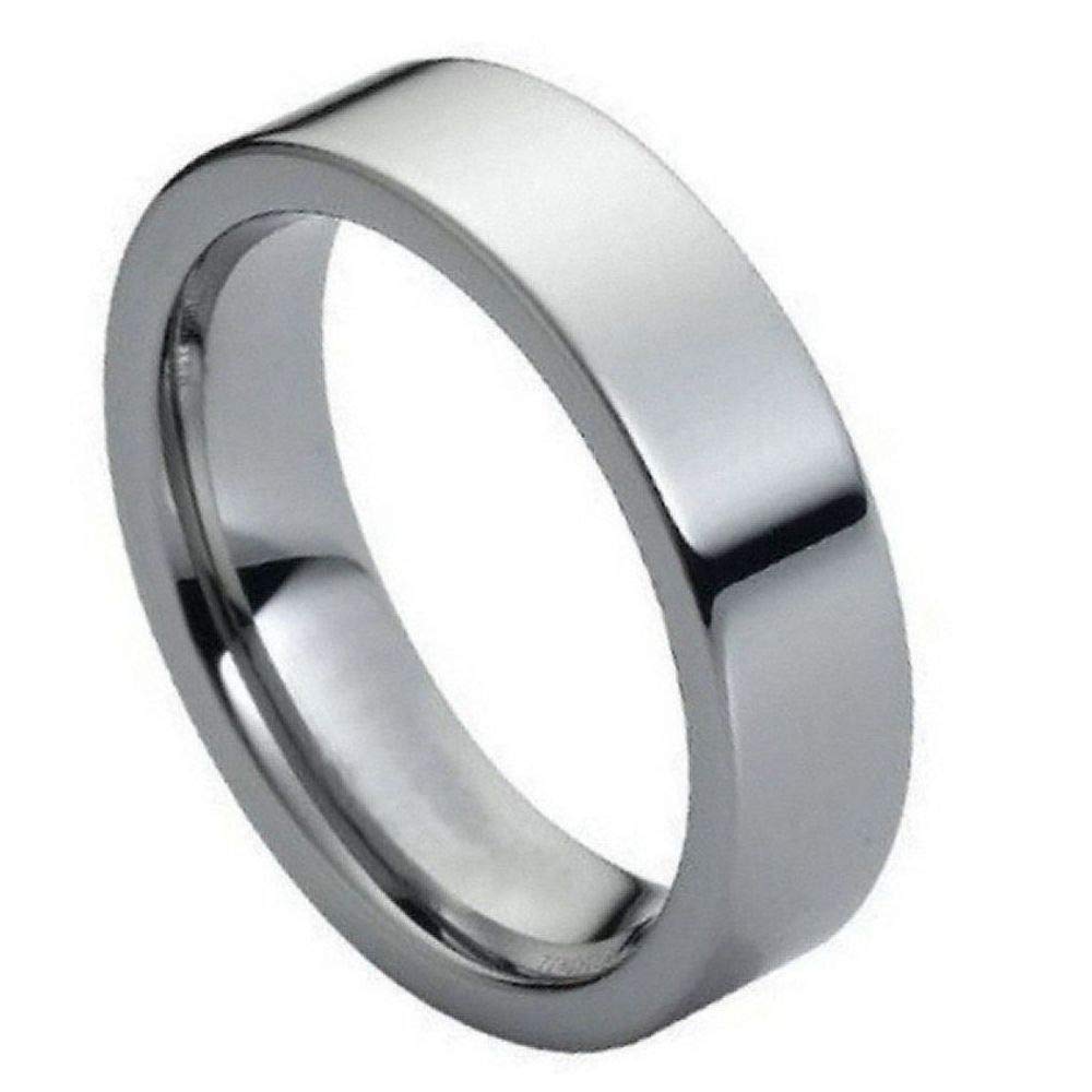 Personalized Tungsten Wedding Rings for Couples - Laser Engraved 6mm Polished Bands for Men & Women - Perfect Anniversary Gift