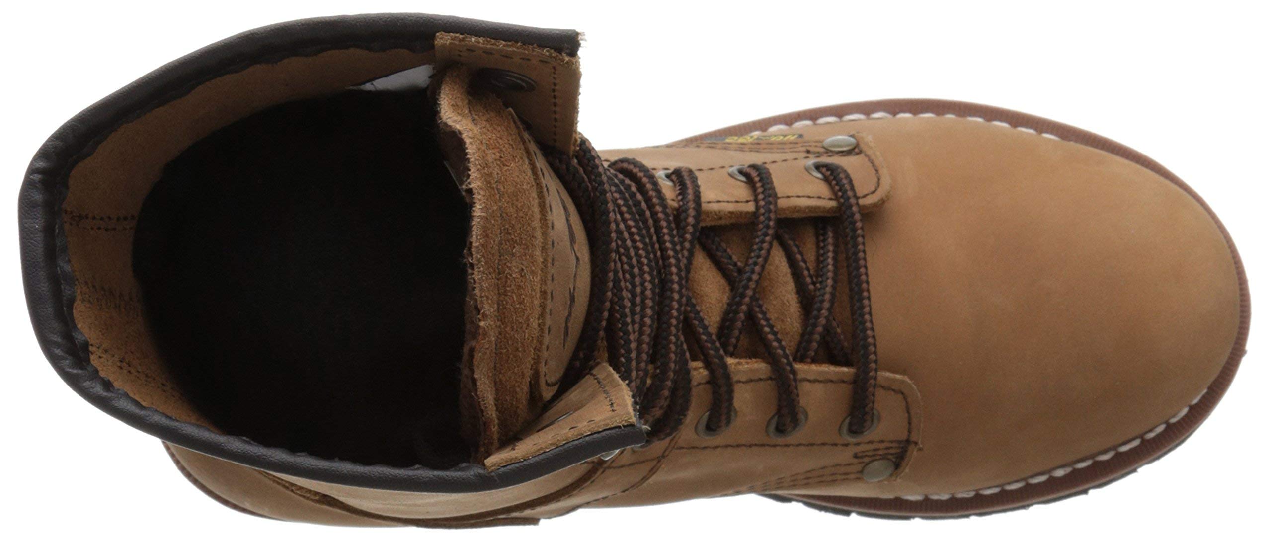 Ad Tec 9 Inch Women's Logger Work Boots - Crazy Horse Leather, Soft Safety Toe, Oil Resistant Lug Sole - Perfect for Construction, Landscaping & Outdoor Work