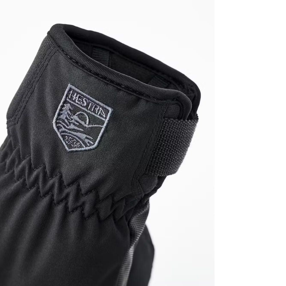 Hestra Ferox Primaloft Kids Ski Gloves - Waterproof Winter Gloves for Boys & Girls - Black (32990) - Perfect for Snowboarding, Sledding & Cold Weather Activities
