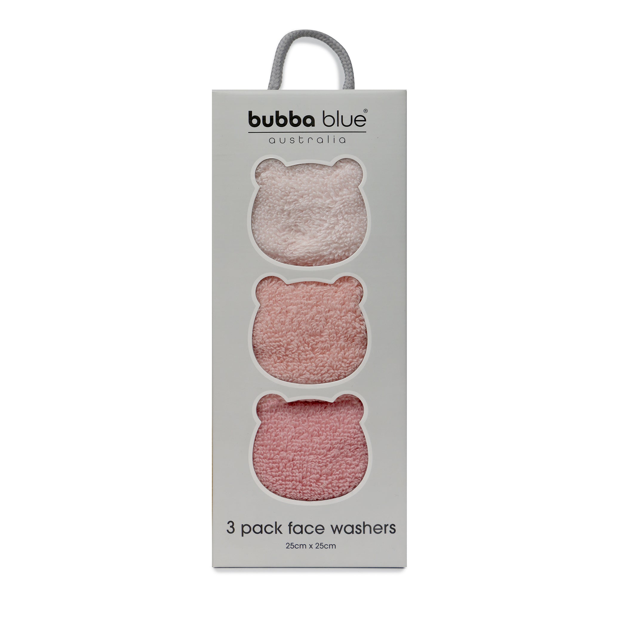 Terrazzo 3-Pack Baby Face Washcloths | Soft Rose Pattern | Gentle for Newborn Skin Care & Bath Time Essentials