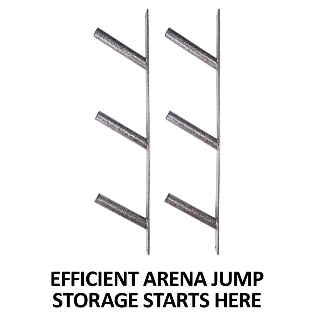 Pro Series 9 Jump Pole Storage Hanger - Heavy Duty Pole Organizer for Gymnastics Equipment | Stable Wall Mount for 9 Jump Ropes | Easy Install & Durable Design | 7-Year Warranty | Perfect for Home Gyms, Dance Studios & Training Centers