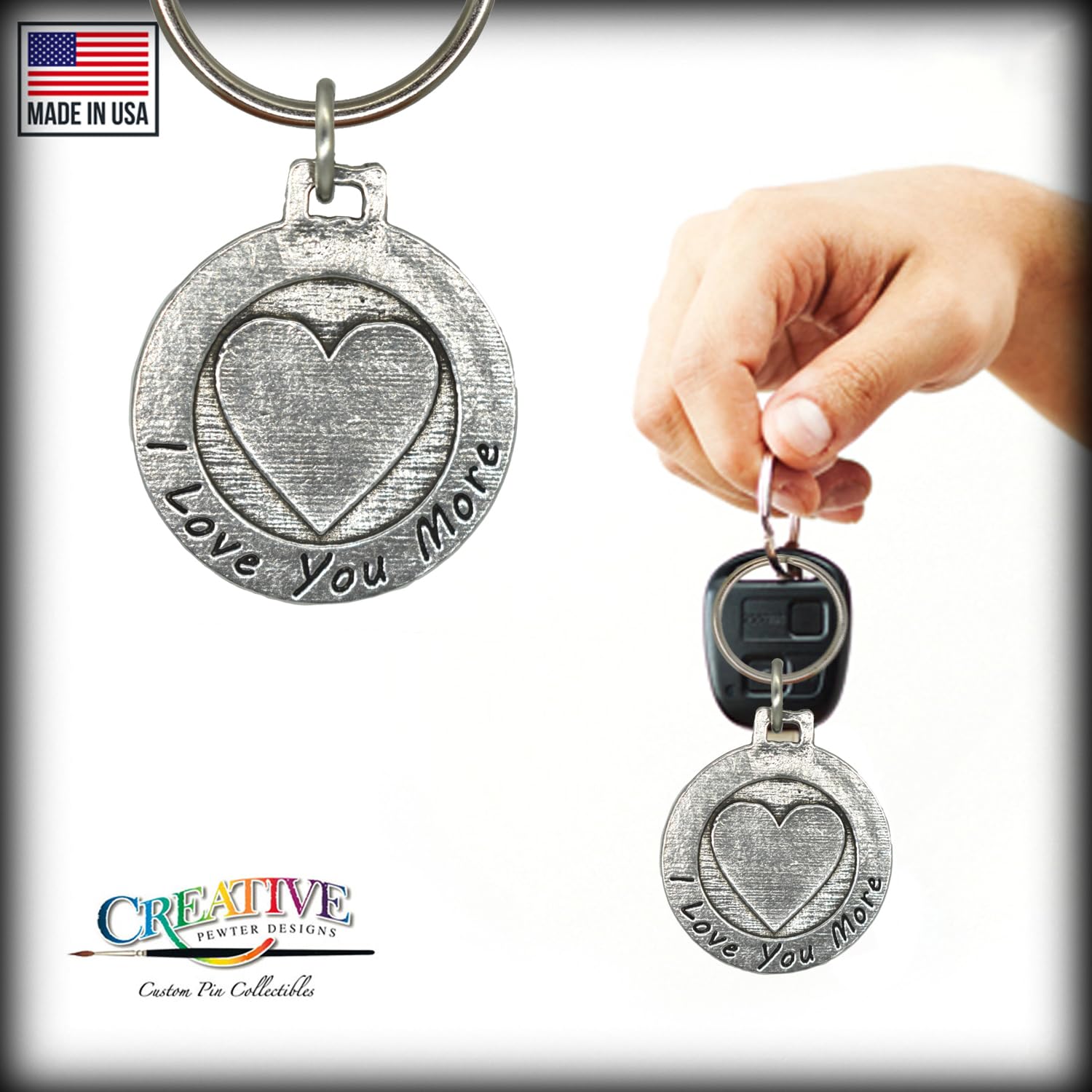I Love You More Keychain - 1.5