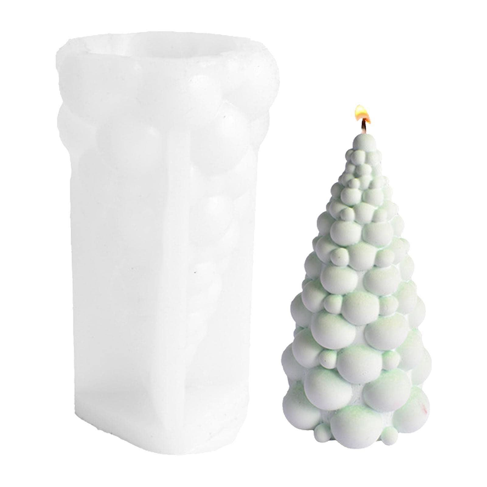 Christmas Tree Silicone Mold for DIY Epoxy Resin, Candles, Soap & Chocolate - Tree Shaped Baking Mold for Handmade Wax Aromatherapy, Cake Decorating & Holiday Home Decor (Perfect for Christmas Crafts, Gift Making & Festive DIY Projects)