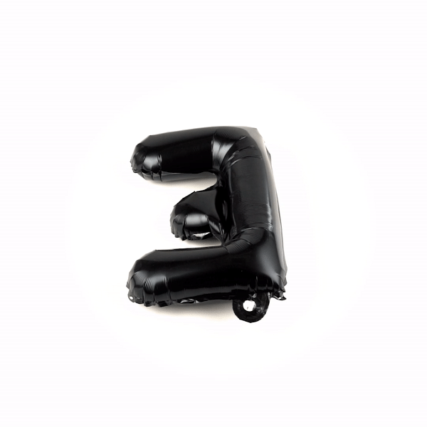 Balloonify Black Mylar Letter E Balloon - 16 Inch Large Foil Alphabet Balloon (1 Count) - Perfect for Birthday Parties, Graduations & Baby Showers