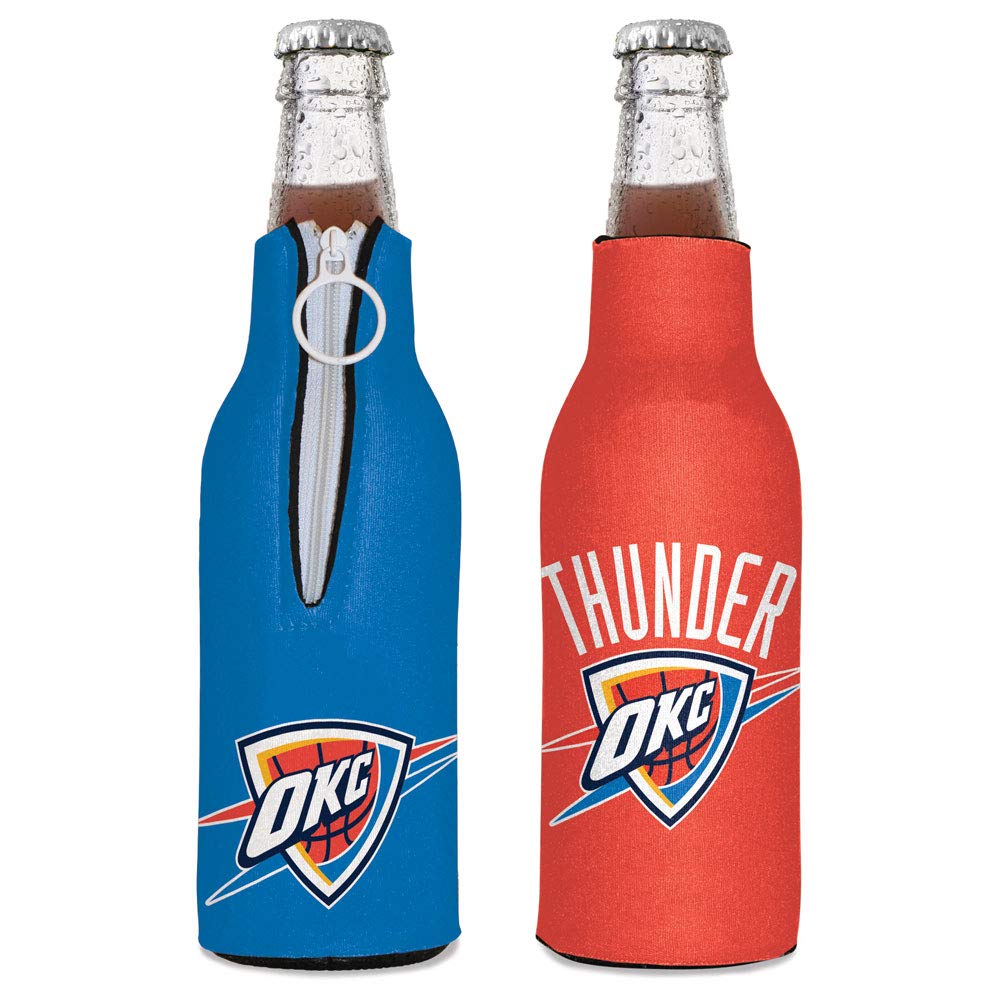Wincraft NBA Oklahoma City Thunder Insulated Bottle Cooler - Officially Licensed Team Colors, One Size - Keep Drinks Cold at Games, Tailgates & Outdoor Events