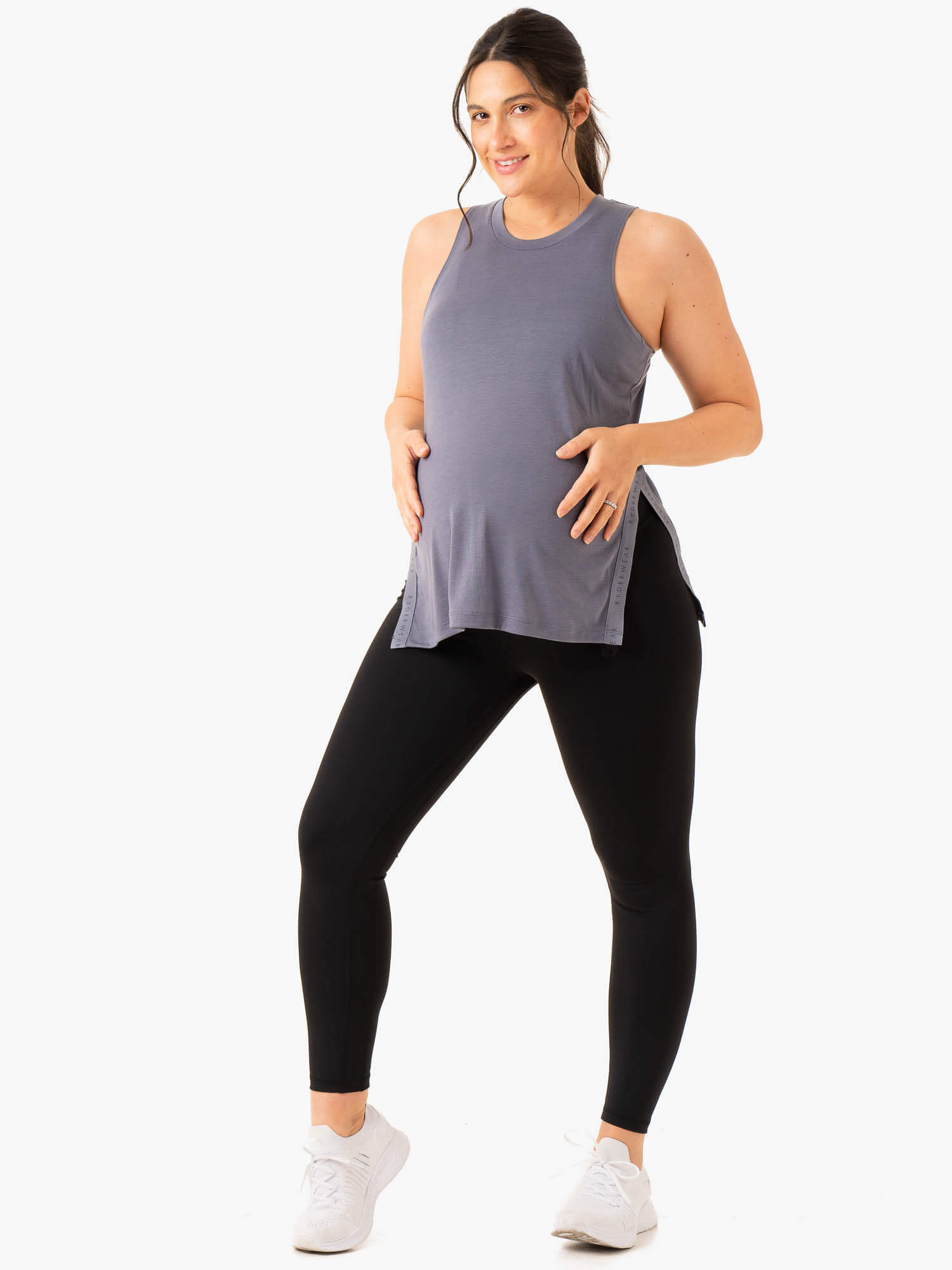 Active Bump Tank Top - Breathable Workout Shirt for Women | Steel Blue Fitness Apparel | Perfect for Gym, Running & Yoga
