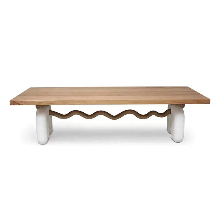 Solid Oak Wood Dining Table - Rustic Farmhouse Style for 6-8 People - Perfect for Family Gatherings & Dinner Parties