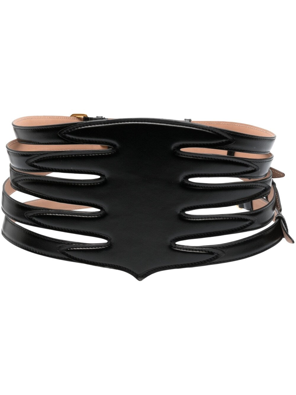 Alaia Black Leather Belts for Women - Stylish & Elegant Waist Accessory for Office, Party & Everyday Wear
