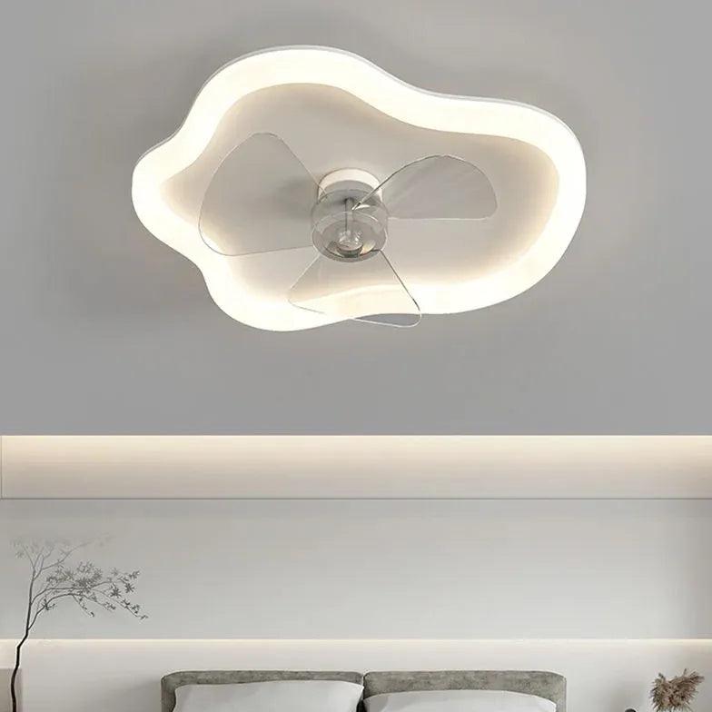 Versatile White Ceiling Fan with Light for Bedroom - Modern Cooling & Lighting Solution for Home Comfort