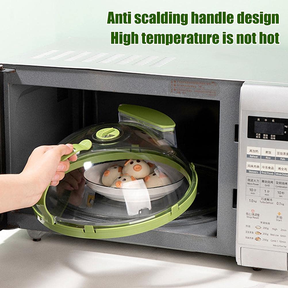 Microwave Splash Cover - BPA-Free Oil-Proof Food Cover for Microwave Oven | Keeps Food Fresh & Prevents Splatters | Ideal for Reheating Meals, Popcorn & Leftovers