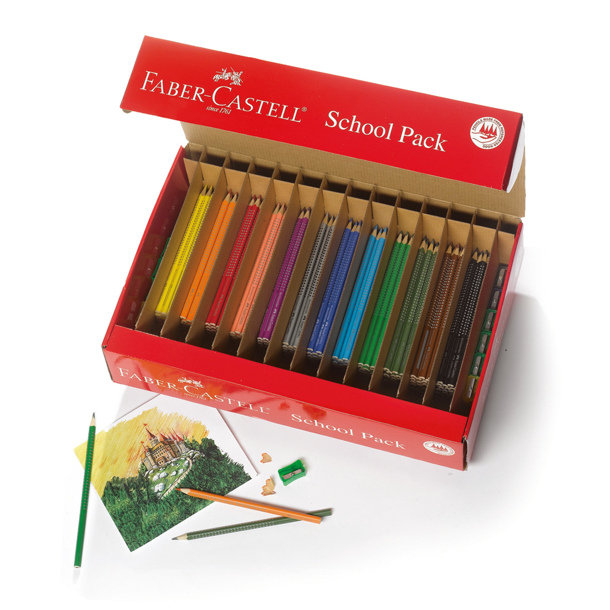 Eco-Friendly Grip Colored Pencils - 12 Pack Vibrant Colors for School, Art & Drawing - Perfect for Students, Artists & DIY Projects