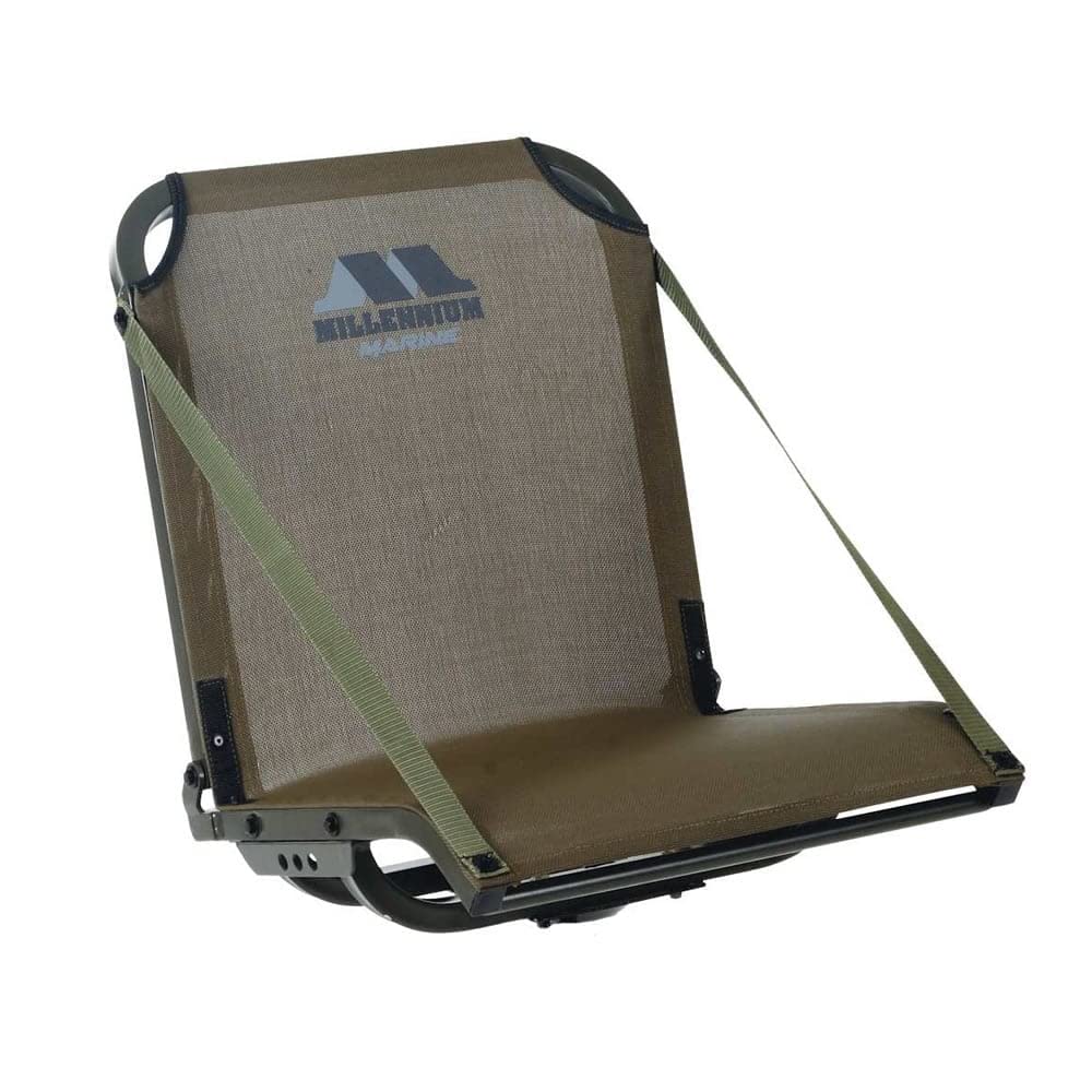 Millennium Marine Boat Seats - 2 Pack Green Padded Fishing Boat Chairs for Comfort & Durability - Perfect for Fishing, Boating & Outdoor Water Activities