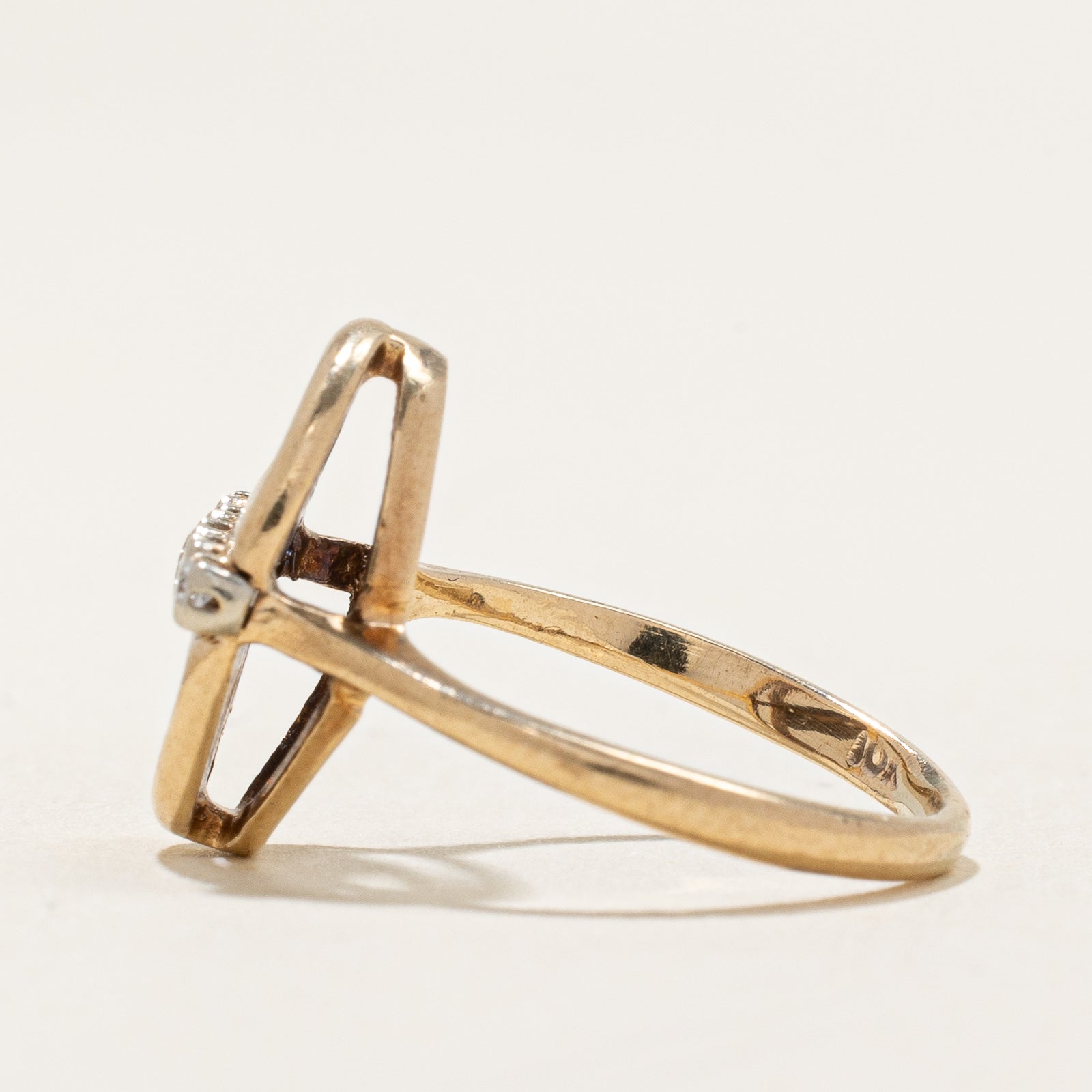 0.035ctw Five Stone Diamond Ring - Size 4 | Elegant Stackable Band for Engagement, Wedding, Anniversary & Everyday Wear
