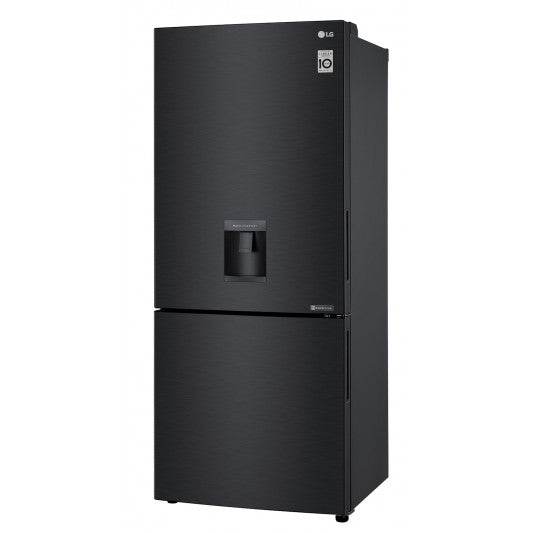 LG 454L Bottom Mount Refrigerator GB-W455MBL - Energy Efficient French Door Fridge with Spacious Interior, Perfect for Large Families & Modern Kitchens