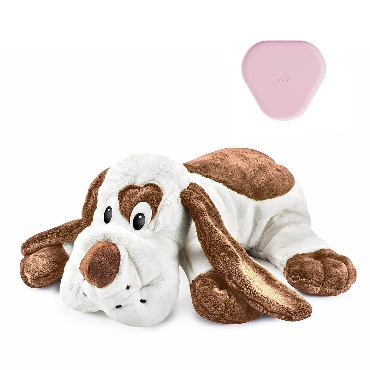 Puppy Heartbeat Stuffed Animal Toy - Calming Dog Anxiety Relief & Sleep Aid for Crate Training - Comforting Heartbeat Toy for Puppies - Perfect for New Puppies, Separation Anxiety & Stress Relief