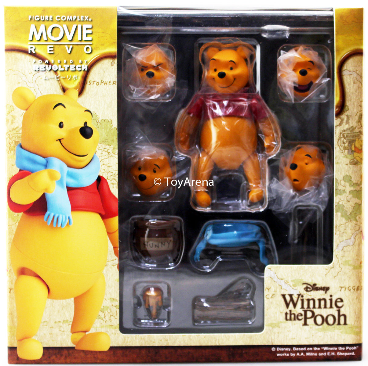 Amazing Yamaguchi Revoltech No.011 Disney Winnie the Pooh Action Figure - Collectible Toy for Fans, Gift for Disney Lovers, Perfect for Display & Play