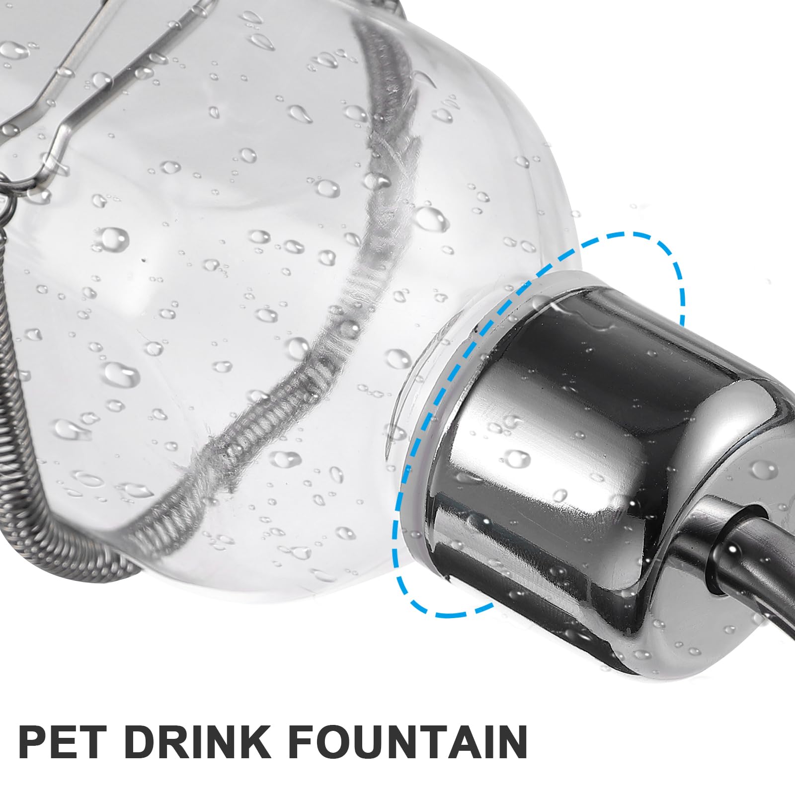 Mipcase 6 Pack No Drip Hanging Water Bottle for Hamsters, Guinea Pigs, Rabbits & Small Animals - Leak Proof Pet Water Dispenser for Cages & Habitats