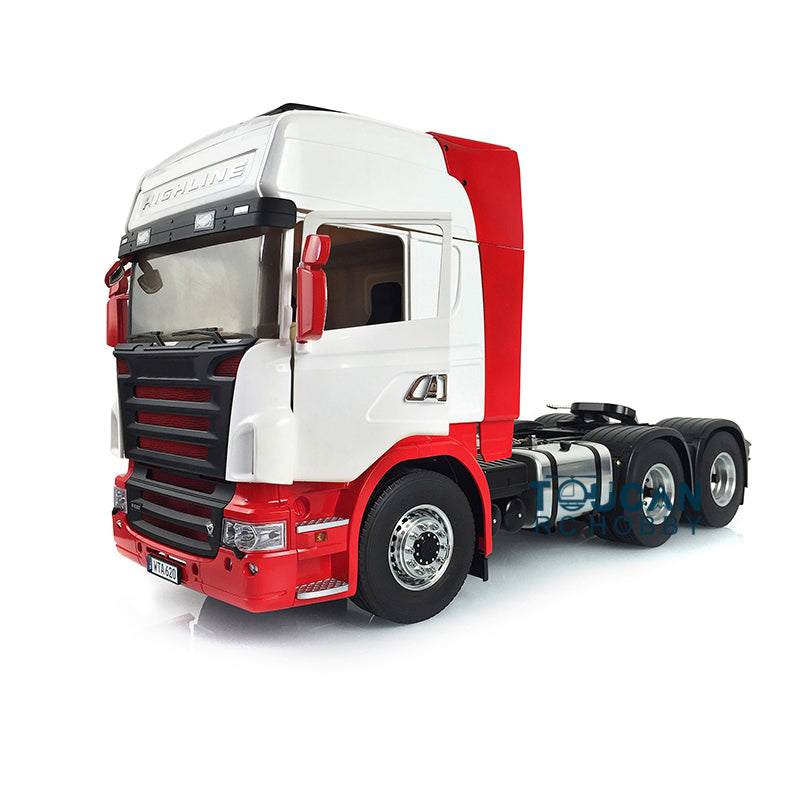 1/14 Scale LESU RC 6x6 Metal Chassis Tractor Truck Model - DIY Off-Road Simulation Vehicle with Painted Cabin, Lock Differential & Servo Motor - Perfect for Hobbyists and RC Enthusiasts (Ideal for Crawling, Trail Adventures & Collection Display)