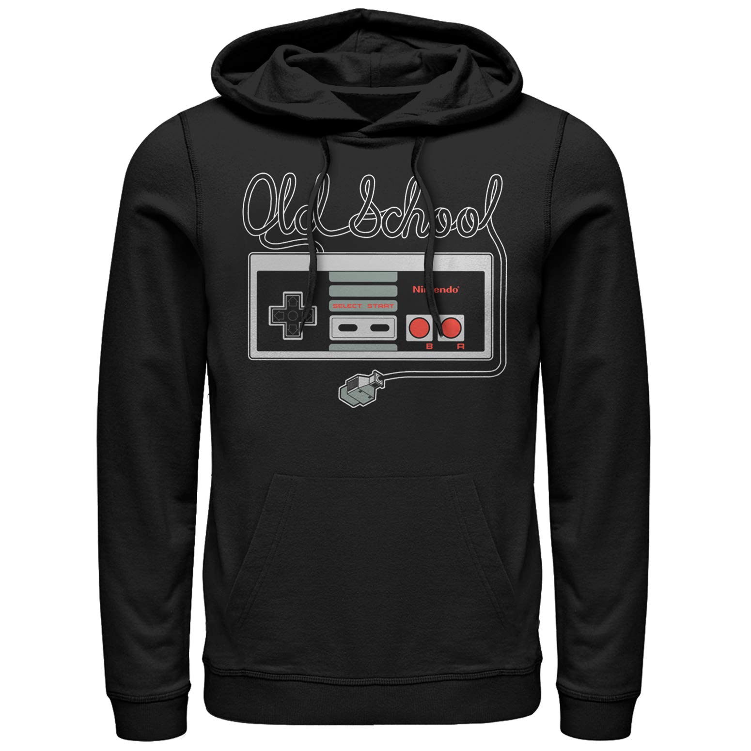 Vintage Nintendo NES Controller Men's Pullover Hoodie - Retro Gaming Sweatshirt for Gamers & 80s Nostalgia Fans - Perfect for Gaming Parties & Casual Wear