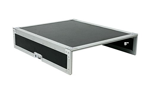 OSP MC12U-10 ATA Road Case - 10U Amplifier Rack & 12U Slanted Mixer Case | Durable Flight & Touring Protection for Professional Audio Equipment | Perfect for Live Performances, Studio Recording & Mobile DJ Setups
