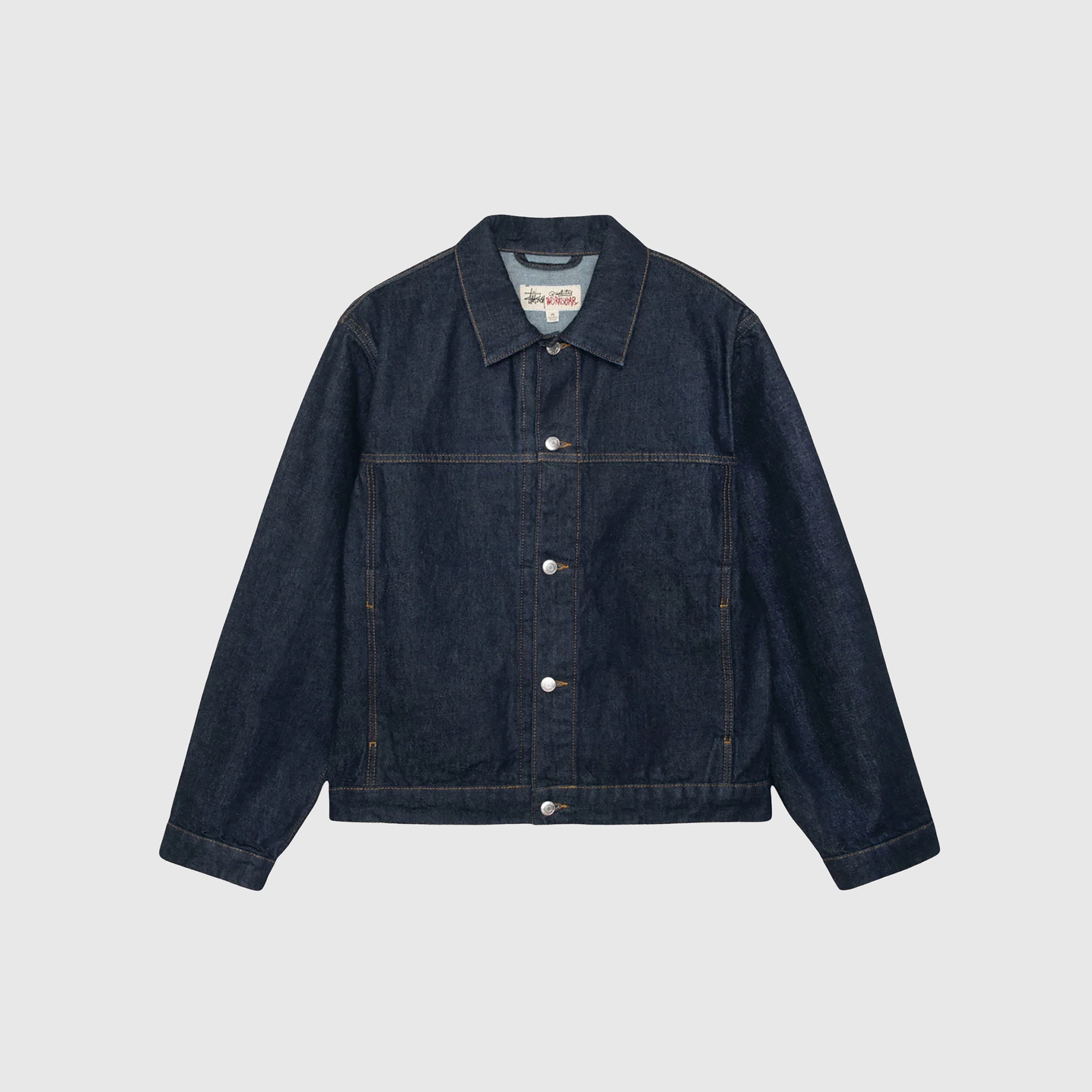 Men's Classic Trucker Denim Jacket - Vintage Style Distressed Denim Coat for Casual Wear & Outdoor Adventures