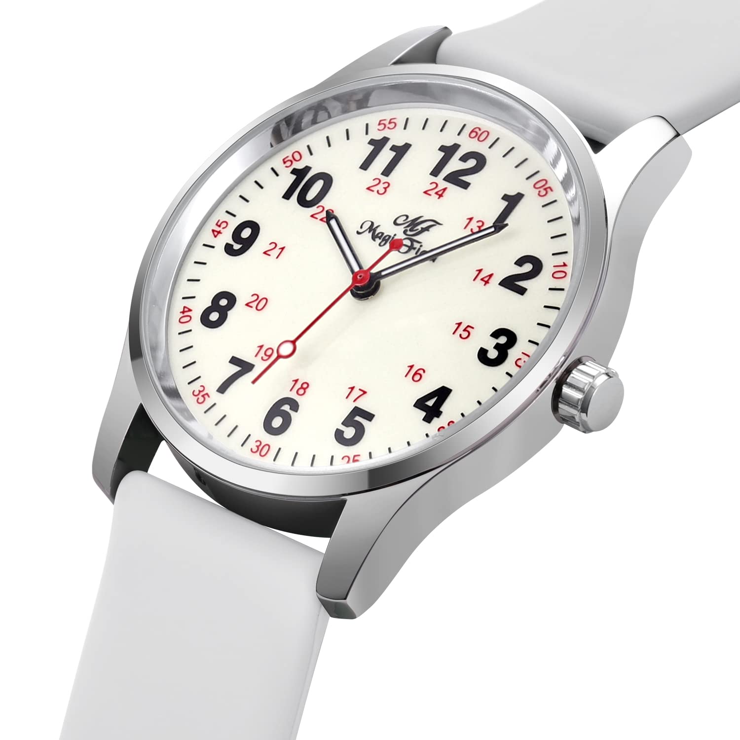 ManChDa Nurse Watch - Analog Medical Watch with Second Hand, Easy to Read for Nurses & Healthcare Professionals - Perfect for Hospital Shifts, Clinical Use & Patient Care