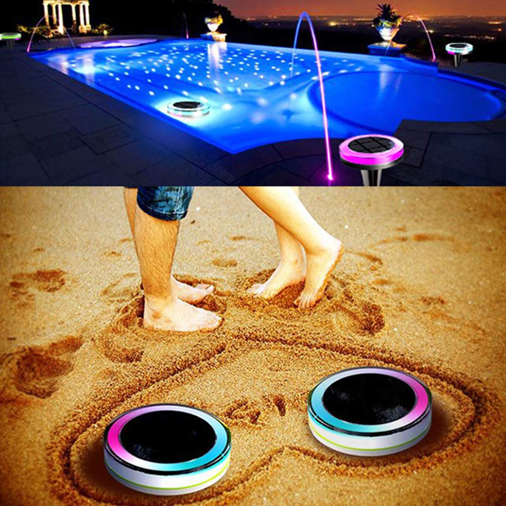 Uonlytech Solar Underwater Lights - Waterproof Floating Pool Lights with Easy Mount for Ponds, Pools & Outdoor Water Features | Solar-Powered LED Submersible Lighting for Garden, Backyard & Landscape Decoration
