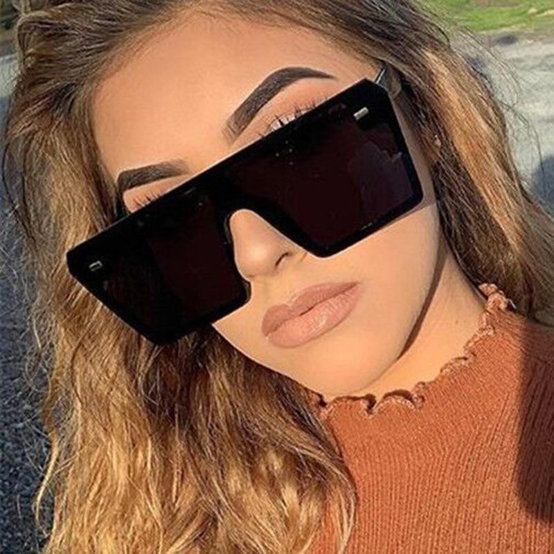 Stylish Oversized Square Sunglasses for Women & Men - UV Protection, Trendy Fashion Accessory for Summer, Beach, and Outdoor Activities