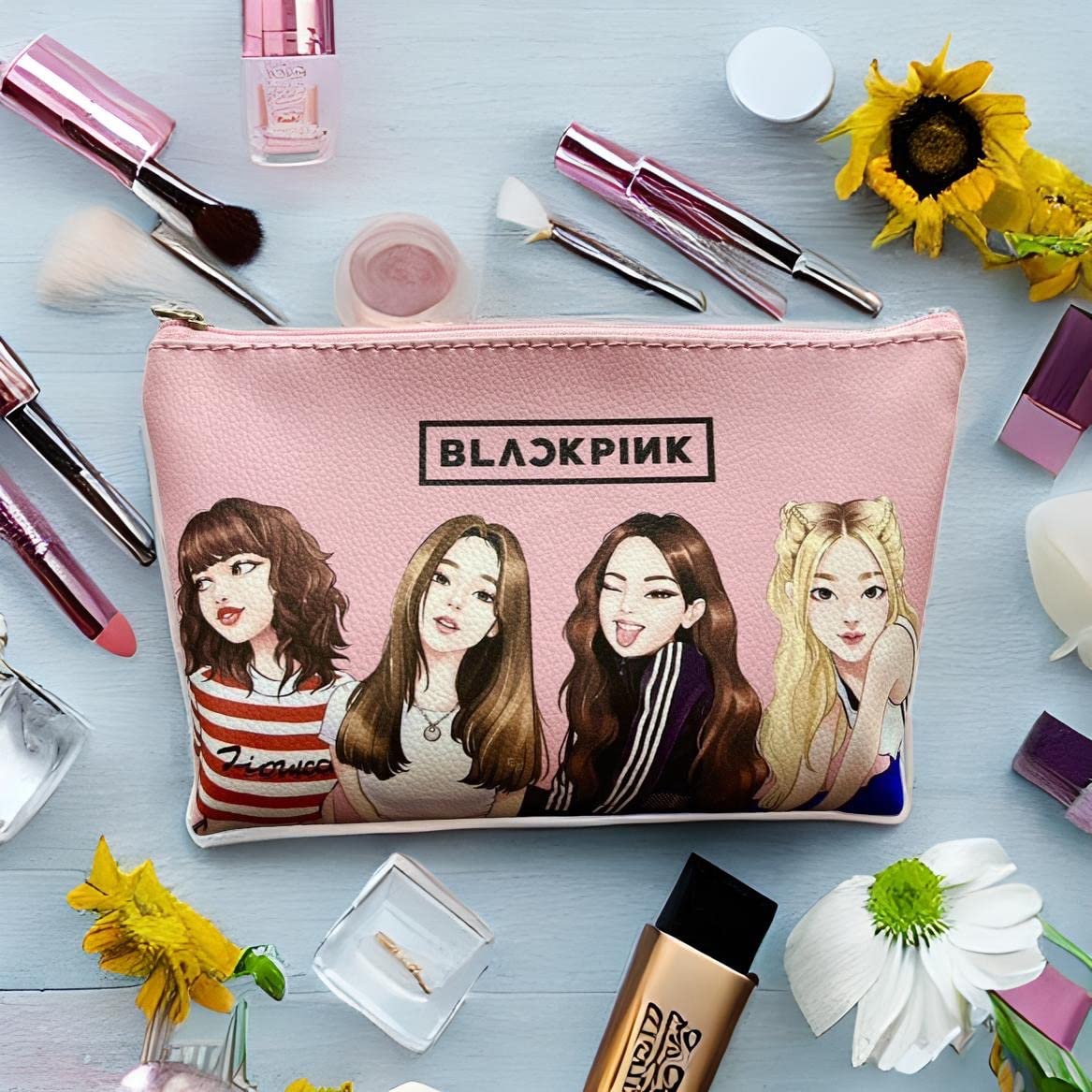 91 Pack Faux Leather Zipper Pouch - Large Size Cosmetic Makeup Bag, Stationery Organizer, Travel Pencil Case for Women & Girls - Perfect Gift for Travel, School & Office Use