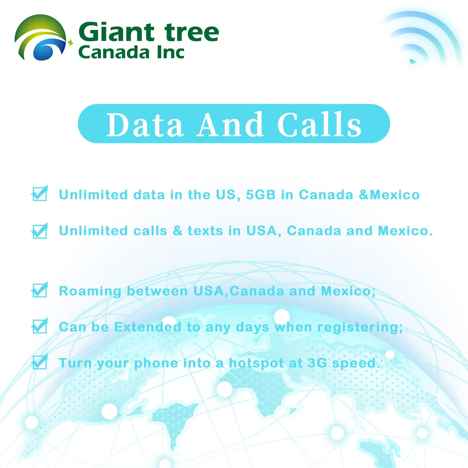 USA Canada Mexico Travel eSIM - Unlimited Data, Calls & Texts with T-Mobile Network (6 Days) | Perfect for International Travelers, Business Trips & Vacation Connectivity