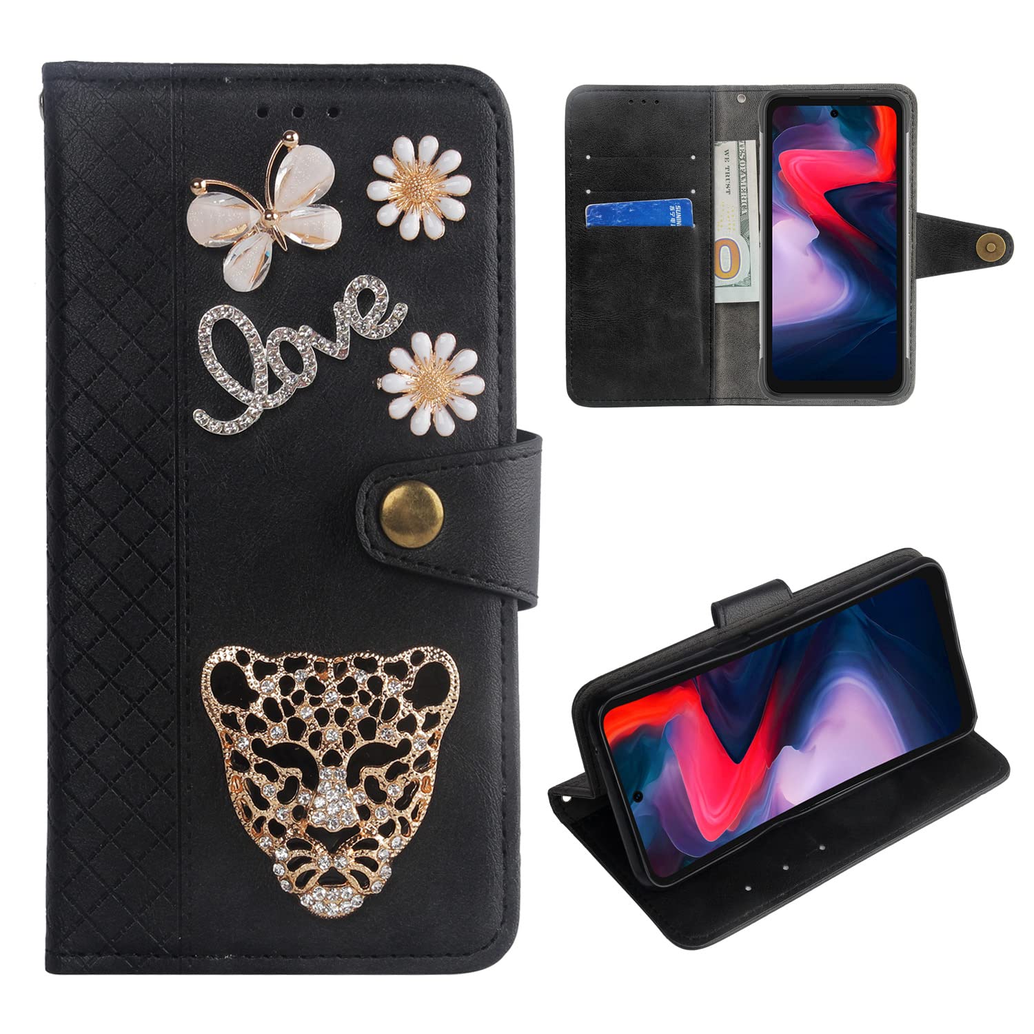 Premium Flip Leather Case for Doogee S96 Pro - 3D Protective Cover for Work & Travel