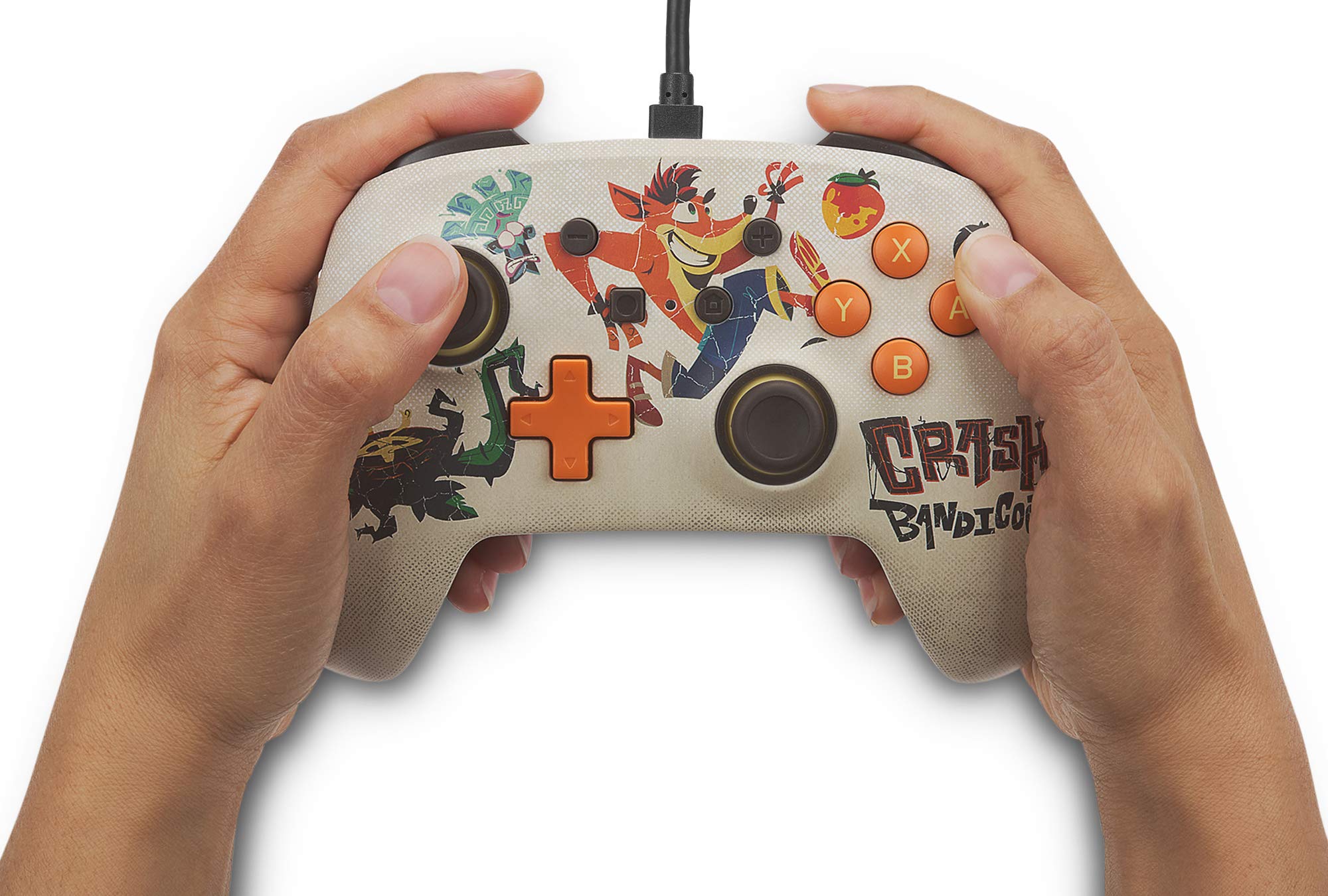 PowerA Enhanced Wired Controller for Nintendo Switch - Quantum Crash | Ergonomic Gamepad with Dual Vibration & Programmable Buttons | Perfect for Mario Kart, Smash Bros & Long Gaming Sessions