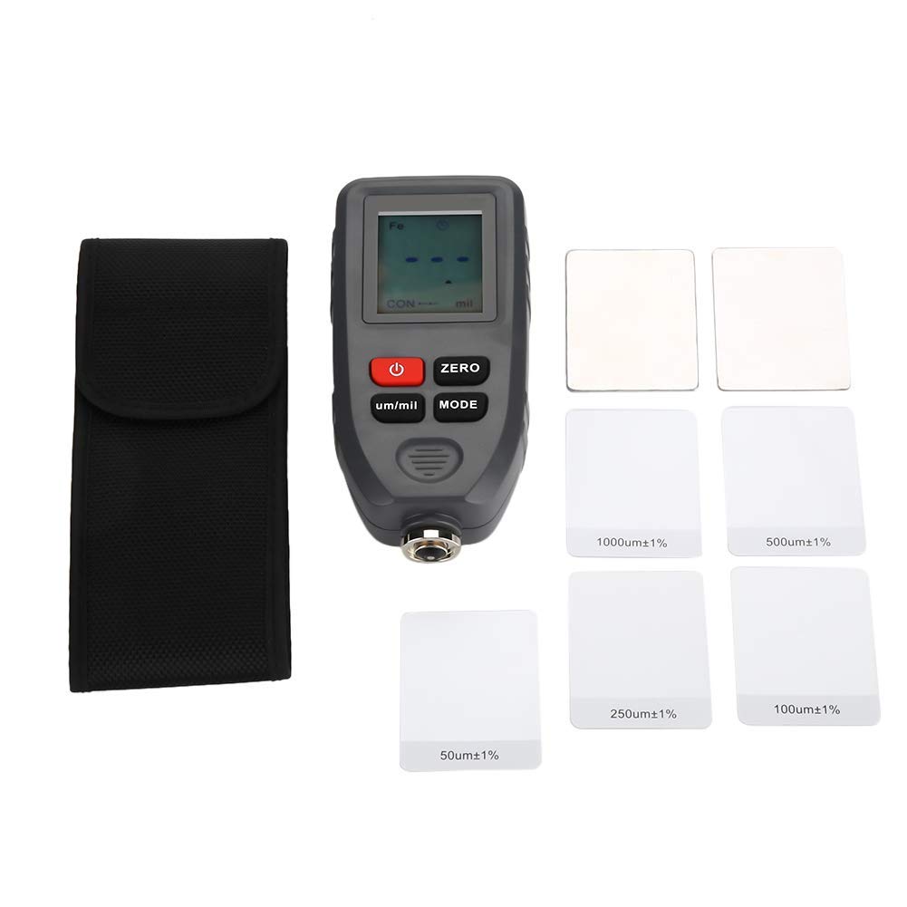 JF-XUAN Digital Coating Thickness Gauge - Portable LCD Paint & Plating Thickness Tester - Auto Calibration for Metal, Plastic & Wood - Perfect for Automotive, Construction & Quality Control Inspections