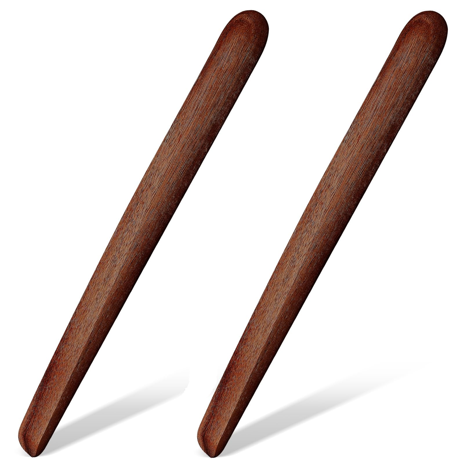 Hillban 2-Piece 11-Inch Acacia Wood Sourdough Bread Mixing Stick Set - Wooden Spurtle & Paddle for Baking, Cooking, and Kitchen Use - Perfect for Bread Making, Dough Mixing, and Stirring Sauces