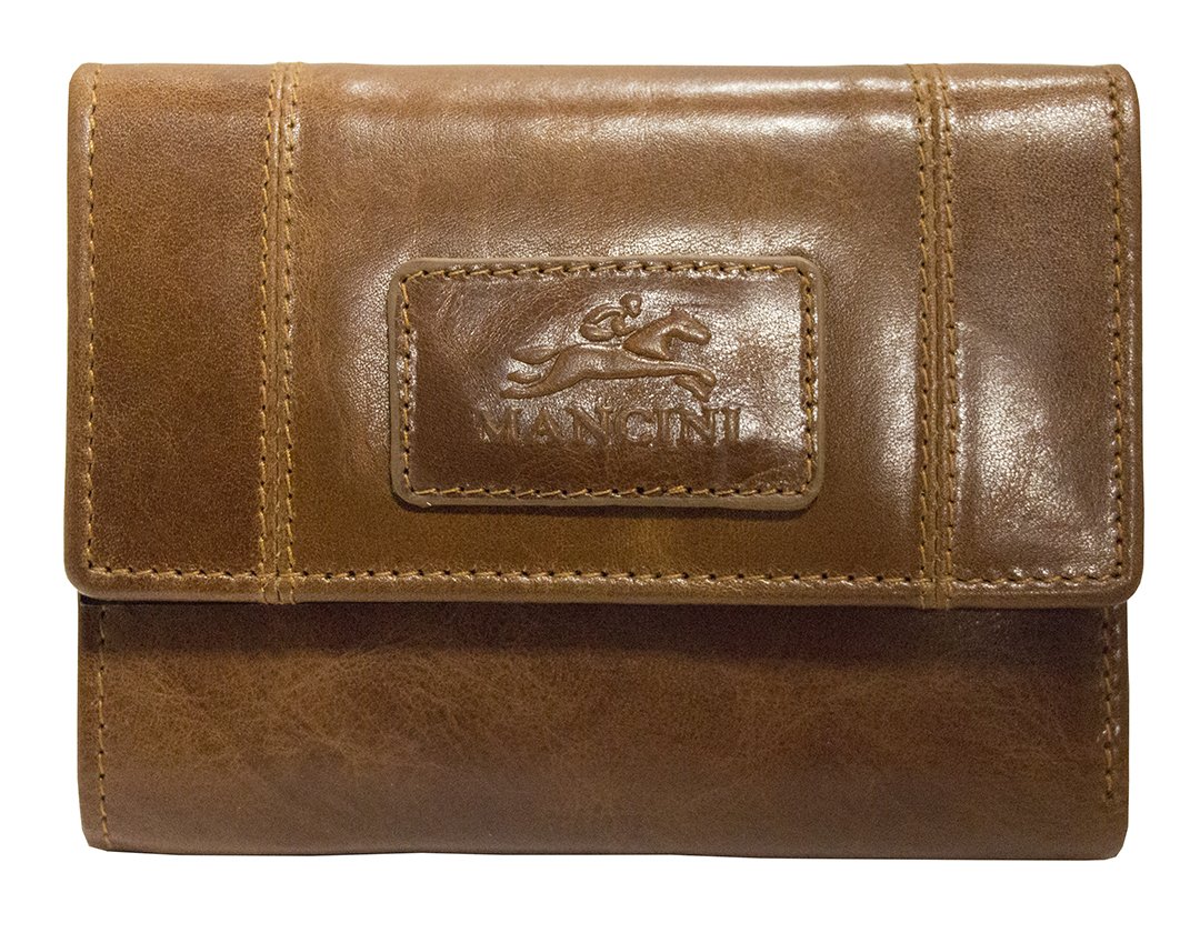 Mancini CASABLANCA Women's RFID Blocking Small Clutch Wallet - Secure & Stylish for Evening Parties, Travel & Daily Use