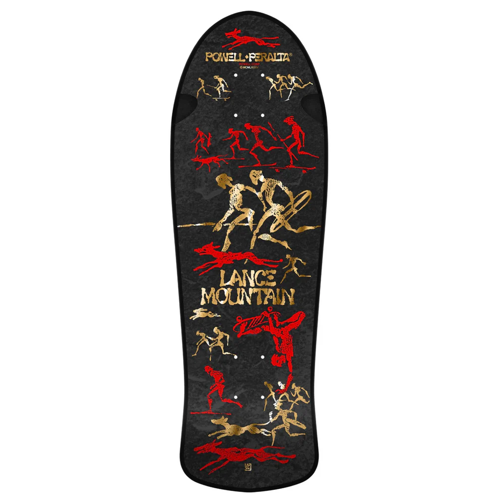 Powell Peralta Bones Brigade Series 16 Lance Mountain Black Skateboard Deck - 9.9