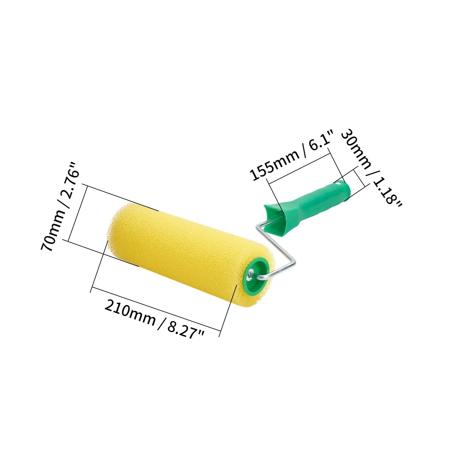 8.3 Inch Paint Roller with Medium Flower Pattern - Professional Sponge Roller Brush for Wall Painting, DIY Home Decor, Interior Design & Art Projects | Perfect for Household Walls, Creative Decoration & Smooth Finish Painting