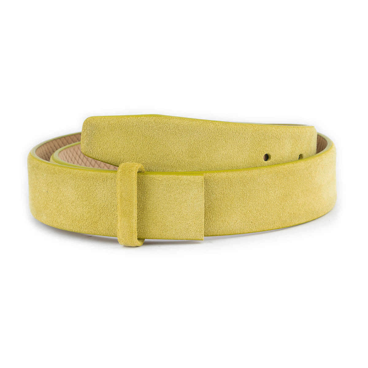 Montblanc Women's Lime Green Suede Replacement Belt Strap with Buckle - Stylish Accessory for Office, Casual & Formal Outfits