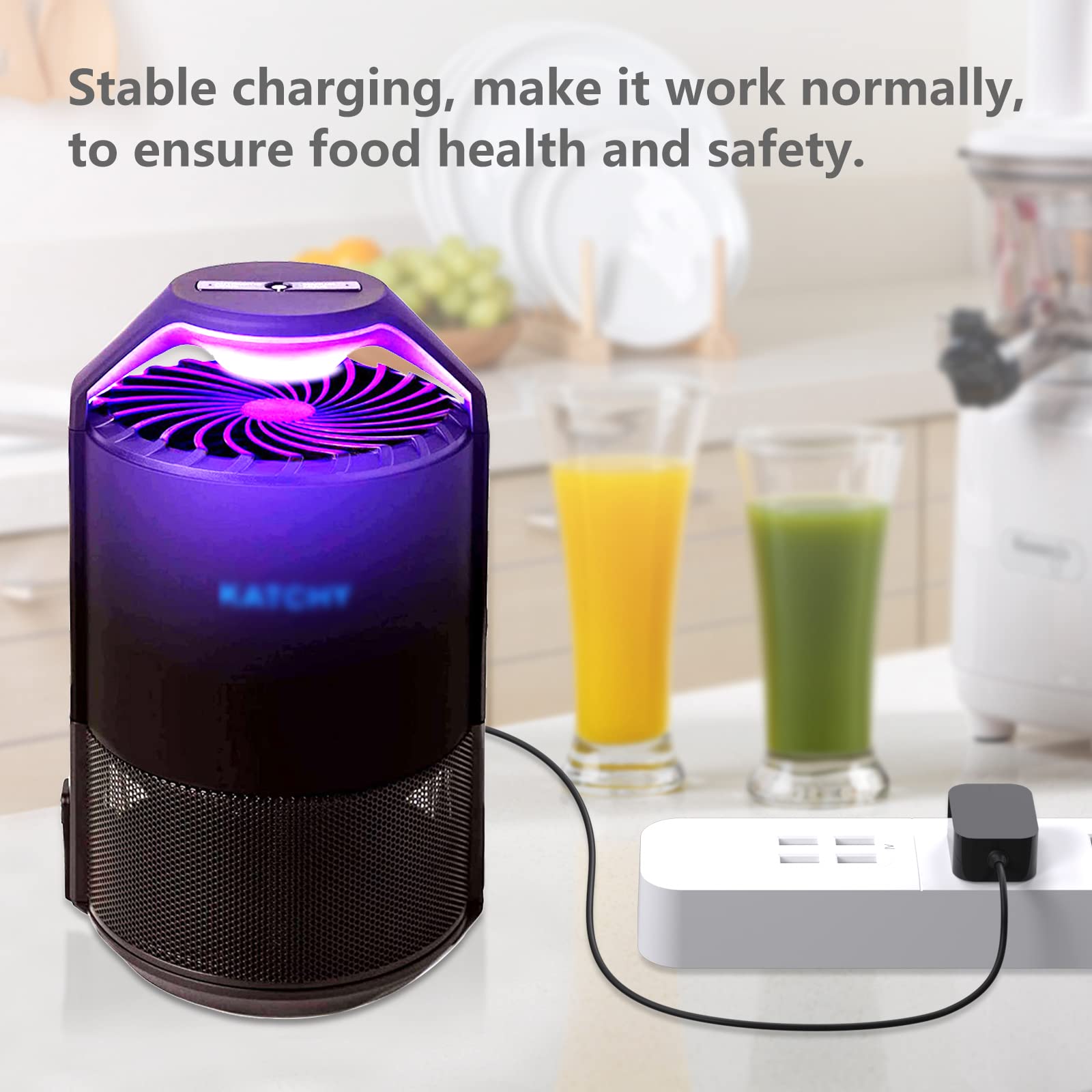 FENUN Fly Trap Power Cord & Charger Adapter for Katchy Indoor Insect Trap - USB Replacement Cable for Mosquito, Gnat & Bug Zapper - Perfect for Home, Kitchen, Bedroom & Office Use